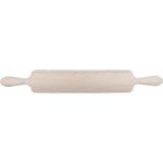 EUROHOME Teigroller Ausrollholz mit Holzgriffen Holz, (1-tlg, Nudelrolle Ø 6 cm x 25 cm), Holznudelrolle Teigrolle mit Griff - Teigroller