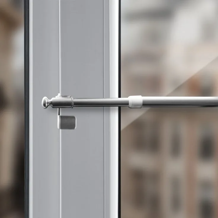 Bestlivings Klemmstange "EASY", Ø 10 mm, 1-läufig, ausdrehbar, ohne Bohren, geklemmt, Metall, für Bistrogardinen, Scheibengardinen, Dekoschals oder saisonale Deko