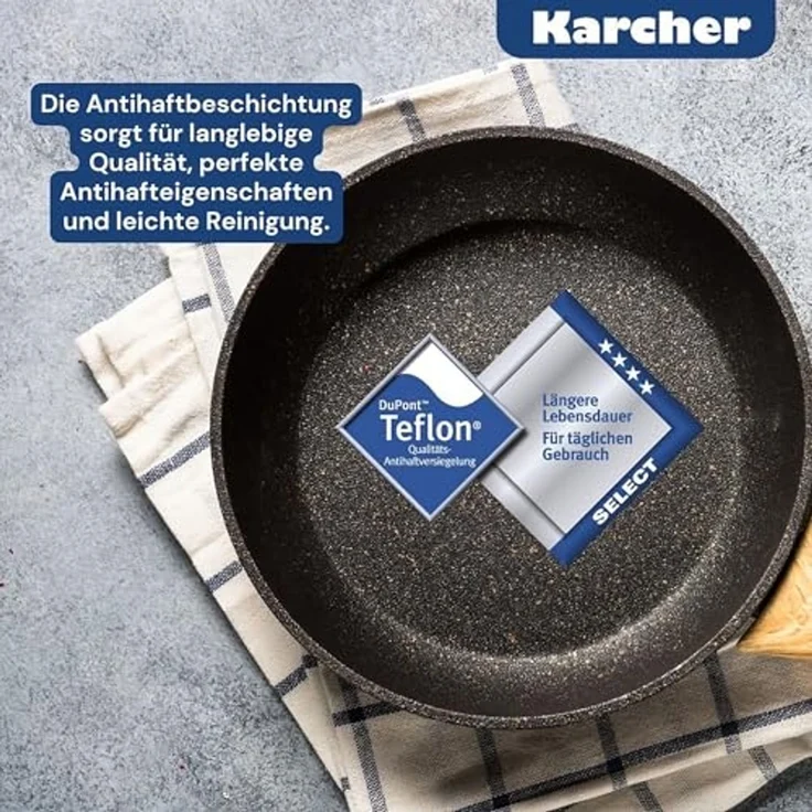Kopf Topf-Set Josie, Edelstahl (14-tlg), Induktionstöpfe mit Schüttrand, Literskala und Glasdeckel – Bild 6