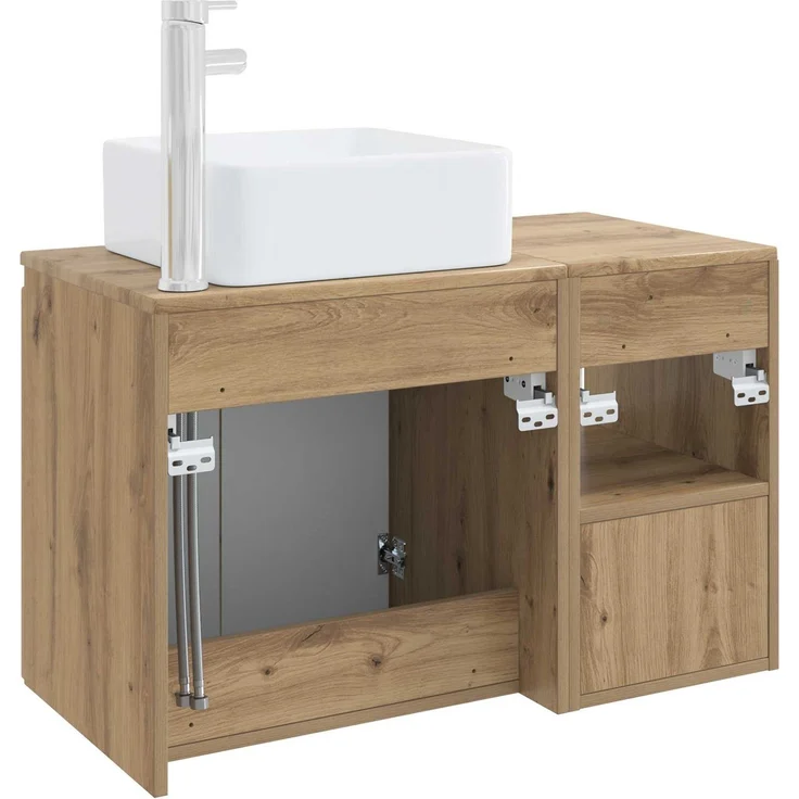 vidaXL Badezimmerschrank-Set 2 stk. Artisan-Eiche 83 x 35 x 80 cm 3404073 – Bild 6