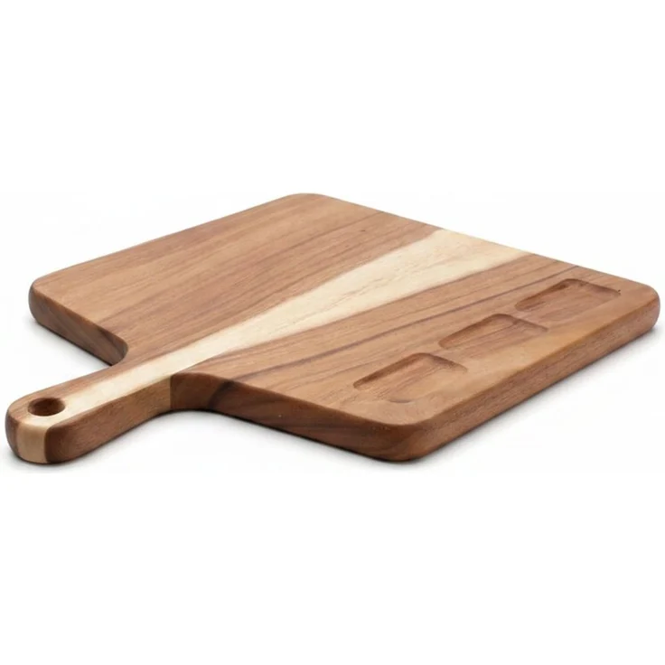 Teakholz Schneidbrett YANNY 44cm x 34cm x2,5cm – Bild 3