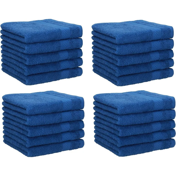 Betz Seiftuch 20 Stück Palermo Größe 30x30 cm Farbe blau, Baumwolle (Set, 20-St) – Bild 1