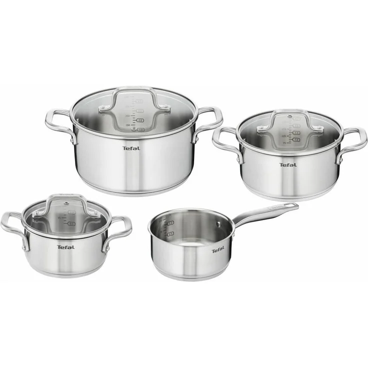 Tefal Virtuoso Topfset, 7-tlg, Kochtopf, Topf, Stielkasserolle, Induktionsgeeignet, Edelstahl, E492S7 – Bild 10