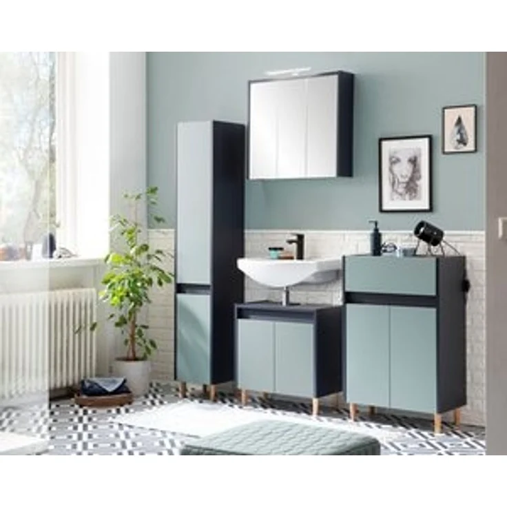 Schildmeyer Unterschrank Lovis, Holzwerkstoff, Nachtblau/Taubenblau, Breit – Bild 6