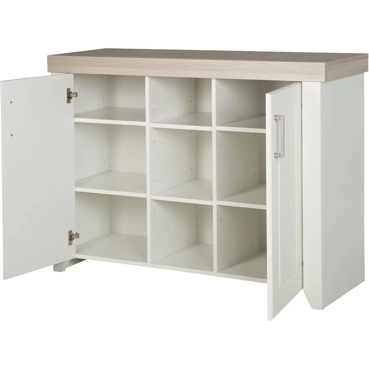 roba Kinderzimmerset 'Felicia' 3-teilig - Bett 70 x 140 - Kleiderschrank 3-türig - Weiß / Luna Elm – Bild 11