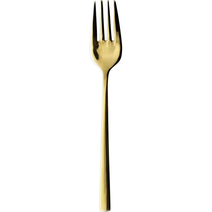 Mäser, Serie Oneda, Kuchengabel-Set, Edelstahl Besteck-Set für 12 Personen, Weißgold