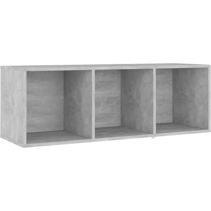 4 pcs TV-Schrank, Fernsehschrank Betongrau 107x35x37 cm Holzwerkstoff – Bild 4