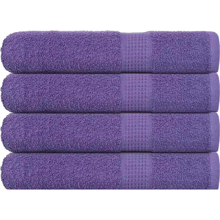 vidaXL Saunatücher FROGN 4 Stk. Lila 80x200 cm 360 g/m² 136888