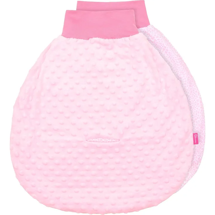 Be Mammy Baby Pucksack Strampelsack Schlafsack Autositz aus Baumwolle mit breitem Bund BE20-136 (Rosa/1922_18)