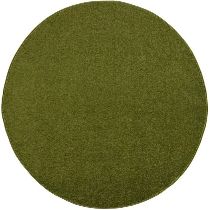 Sanat Teppich Uni, rund, Höhe: 13 mm, robuster Kurzflorteppich, große Farbauswahl, Wohnzimmer, alle Räume – Bild 4
