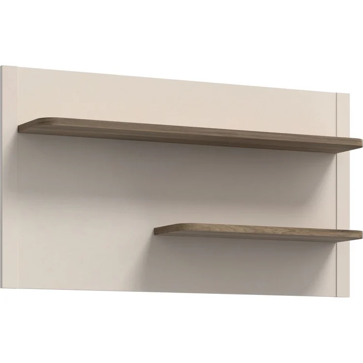 Wandboard >LACETTI< in Valencia Eiche Dekor / sandfarbig - 120x66x21,9cm (BxHxT) – Bild 3