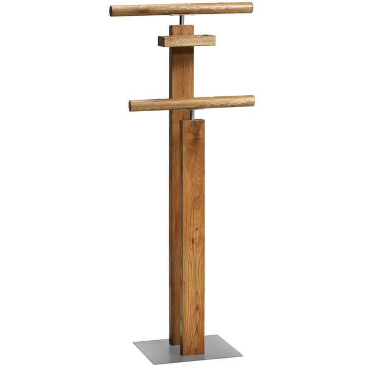 Hasena Herrendiener Claudio Wildeiche mit Alu-Füßen 45x28x107 cm – Bergamo