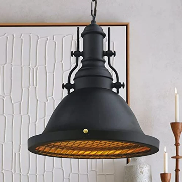 Bamyum Pendelleuchte Bamyum Pendelleuchten I Turami I Schwarz E27 Ø30 cm Metall Lampe, ohne Leuchtmittel – Bild 2