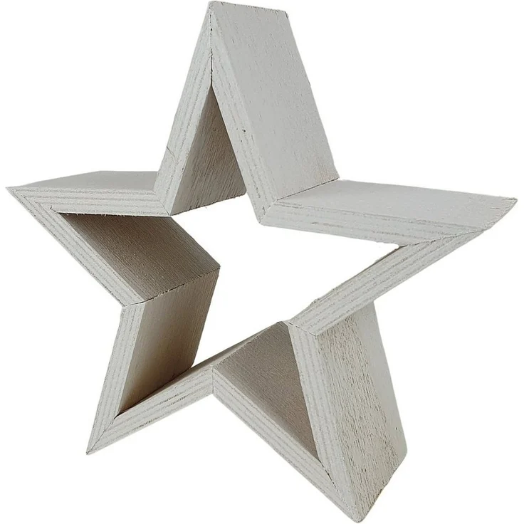 sesua Dekostern Deko Holzstern Stern Weihnachtsstern Fensterdeko Tischdeko – Bild 2