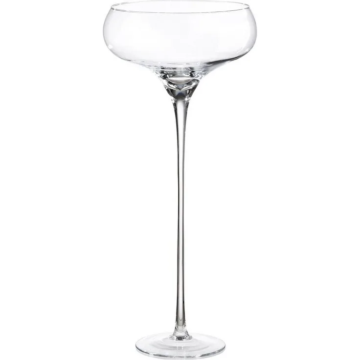 GILDE Dekoschale GILDE Pflanzgefäß Sektschale - klar - H. 70cm x D. 31,5cm (1 Stück)