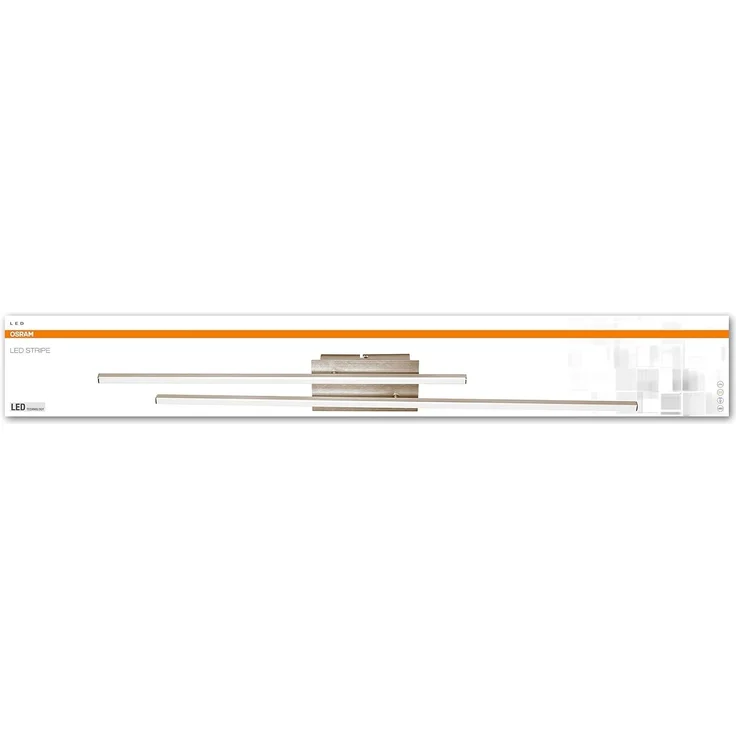Osram LED Wand- und Deckenleuchte, Leuchte für Innenanwendungen, Warmweiß, 900,0 mm x 100,0 mm x 60,0 mm, LED Duo – Bild 2