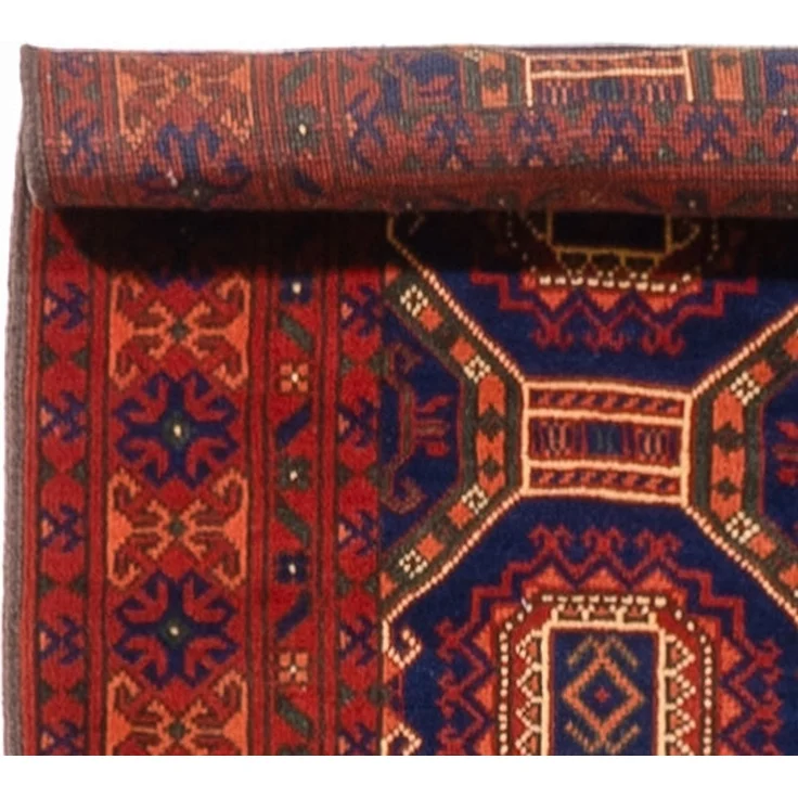 Läufer Afghan - 394 x 80 cm - dunkelrot – Bild 3
