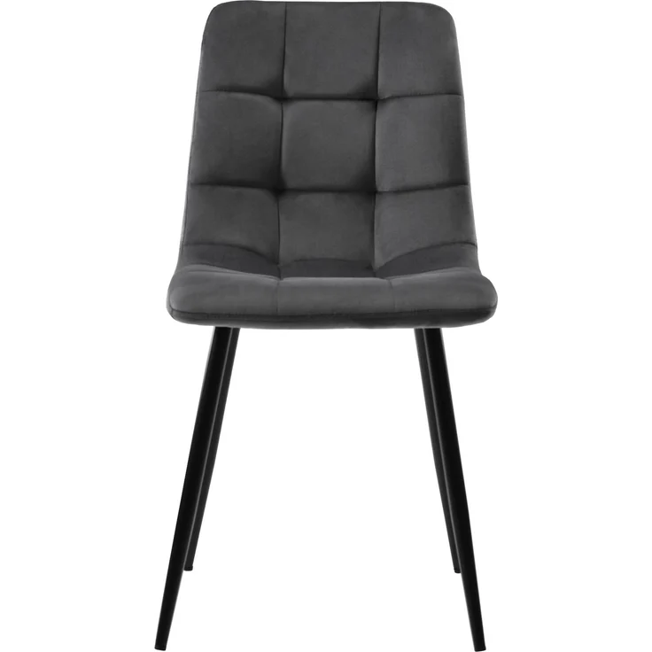 5-teilig mit rundem Esstisch Ø80 cm & 4 Samtstühlen – Modernes Esszimmer-Set mit Marmormuster Tischplatte & Metallgestell – Bild 10