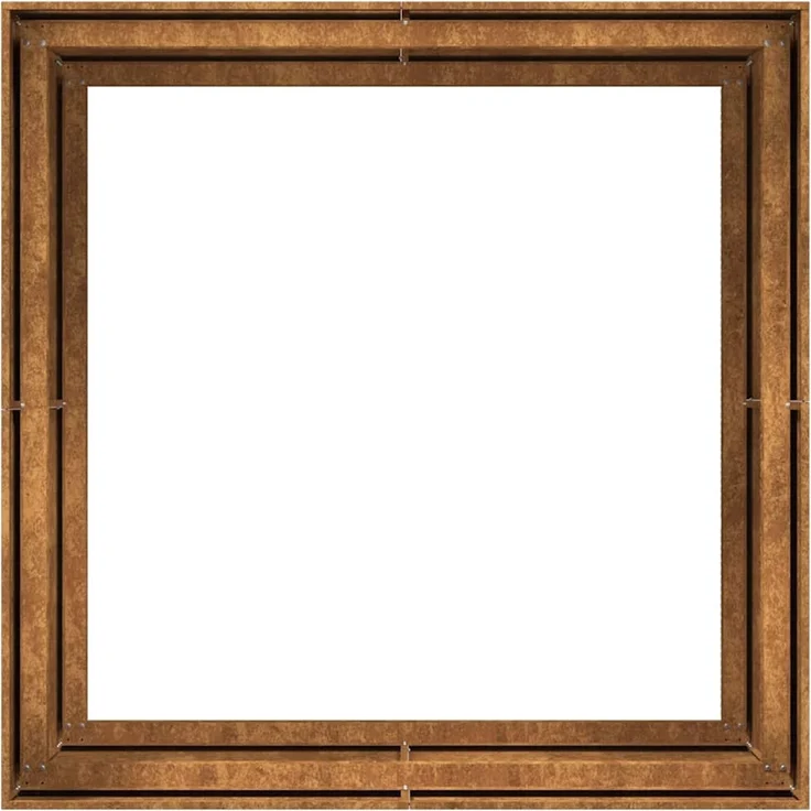 vidaXL Pflanzkübel Rostig 100x100x80 cm Wetterfester Stahl 860828 – Bild 5