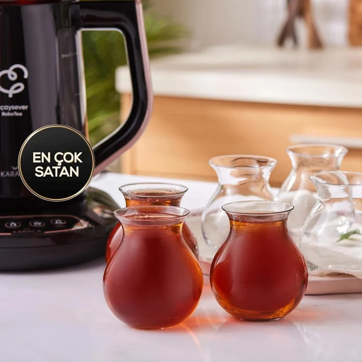 Karaca Teeservice Karaca Tatlıcan 6-teiliges Teeglas Set von Refika 6 Teegläser – Bild 2
