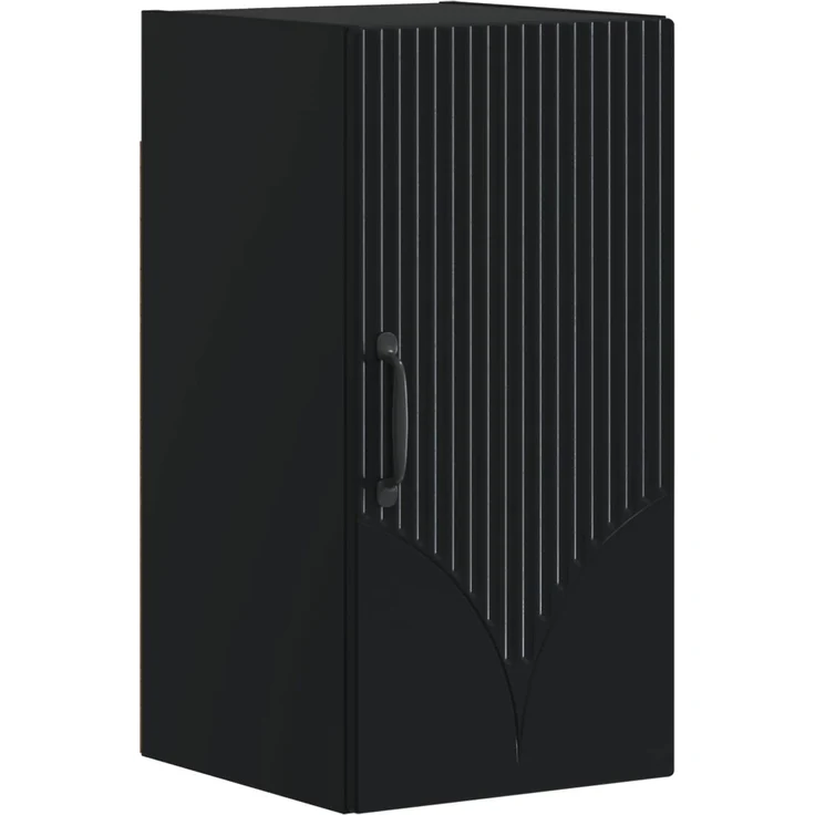 vidaXL 4-teiliges Badezimmer-Schrank-Set HOORN Schwarz Holzwerkstoff 3417955 – Bild 3