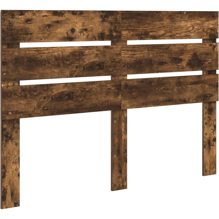 vidaXL Bettrahmen Räuchereiche 140 x 200 cm Ingenieurs Holz 3411831 – Bild 7