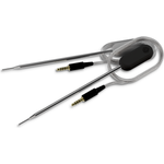 BURNHARD® Einstich-Temperatursonden 2-tlg, präzise Kerntemperaturmessung, LED-Display-Anzeige, ideal für Fleisch & Fisch, speziell für GRANT - Schwarz - #946201