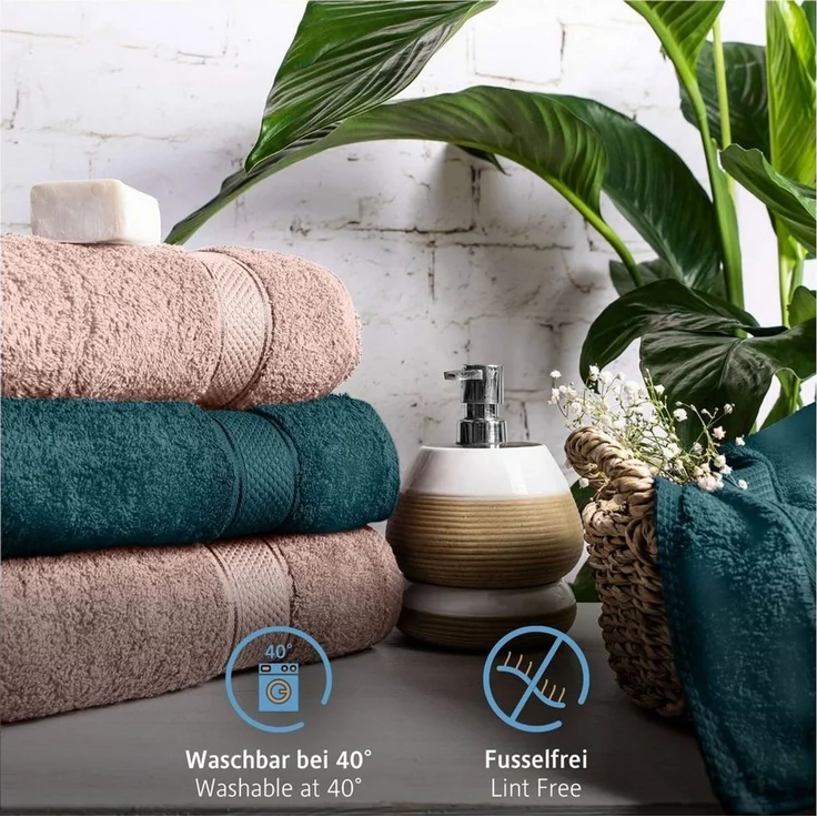 Komfortec Handtuch Set 50x100 cm aus 100 % Baumwolle, Frottee (Packung, 8-St), Handtücher Set, Weich, Towel – Bild 3