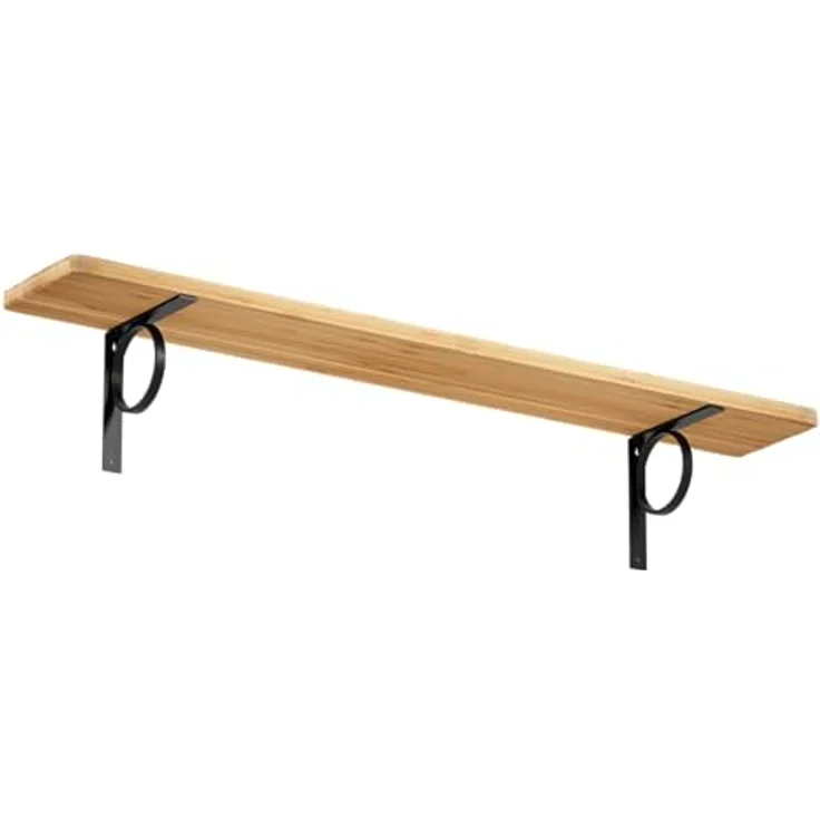 Alberts Regalträger, Metall schwarz, 3x20.5x20.5 cm, für Wandregale im Wohnzimmer – Bild 3