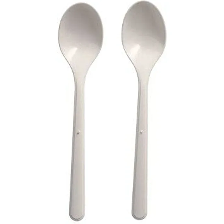 50 "Circulware" Mehrweg-Kaffeelöffel PP-MF 13 cm weiss extra stabil