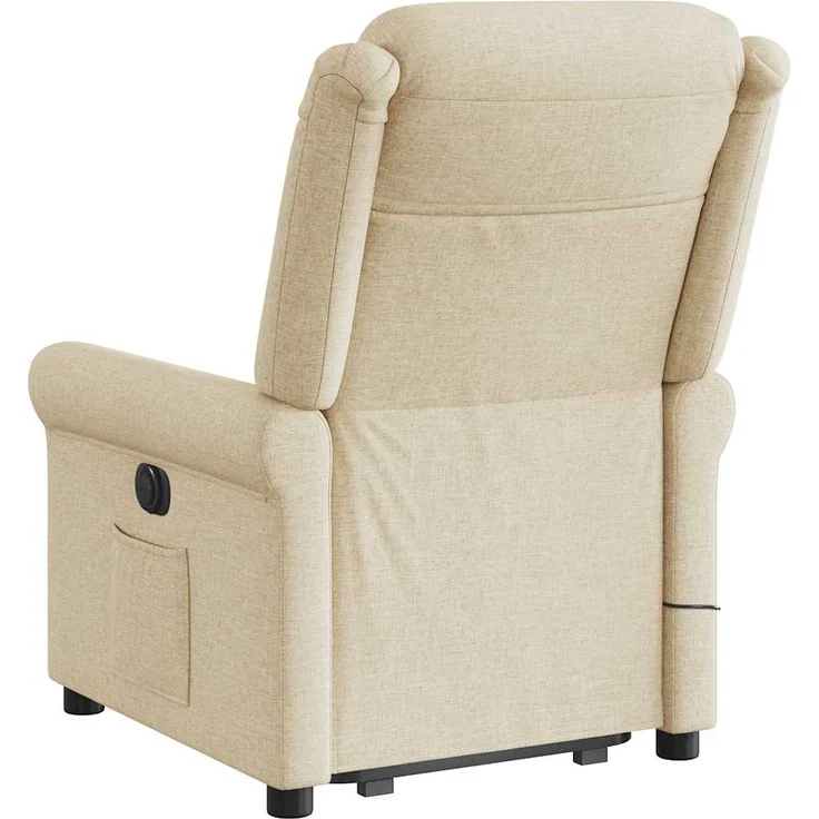 vidaXL Massagesessel mit Aufstehhilfe Creme Stoff 3303332 – Bild 6