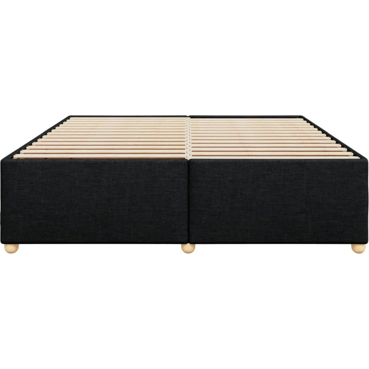 vidaXL Bettgestell ohne Matratze Schwarz 180x200 cm Stoff 3284752 – Bild 3