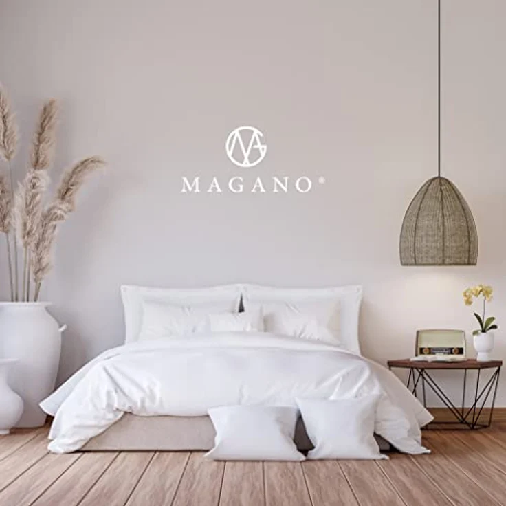 MAGANO Bettwäsche, Luxus Bambus & Baumwolle Satin, 400 TC Luxusqualität, Hypoallergen, Thermoregulierend – Bild 3