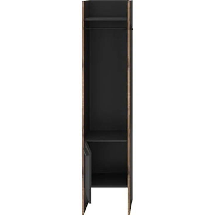 Garderobenschrank >Bueno< in Basalt - 42x189x37cm (BxHxT) – Bild 5