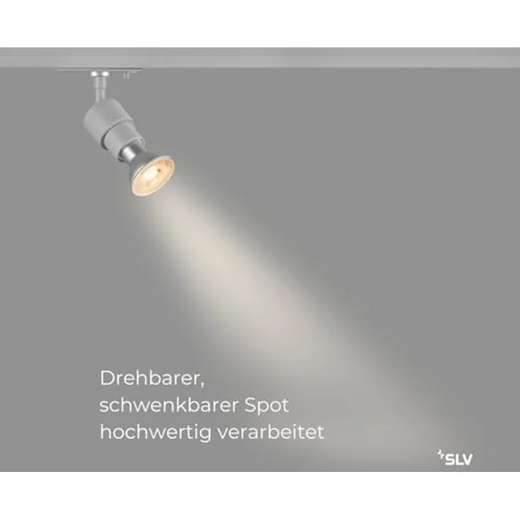 SLV PURI 2.0 Basic, 1~ Spot, GU10, 1x max. 6W, grau - Leuchten mit 1 Phasen Adapter – Bild 3