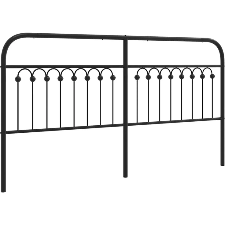 vidaXL Ersatz-Kopfteil Metall Schwarz 180 cm (Art-Nr 376636) – Bild 2