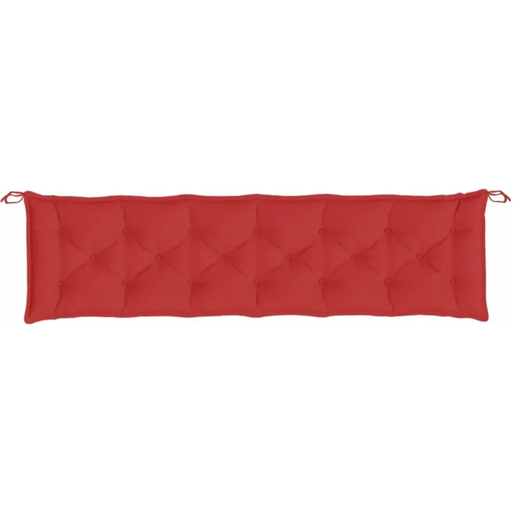 vidaXL Gartenbank-Auflagen 2 Stk. Rot 200x50x7 cm Oxford-Gewebe 361741 – Bild 4