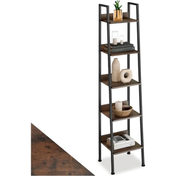 tectake Leiterregal Folkestone, Einzelstück 1-tlg, Industrial Style – Bild 2