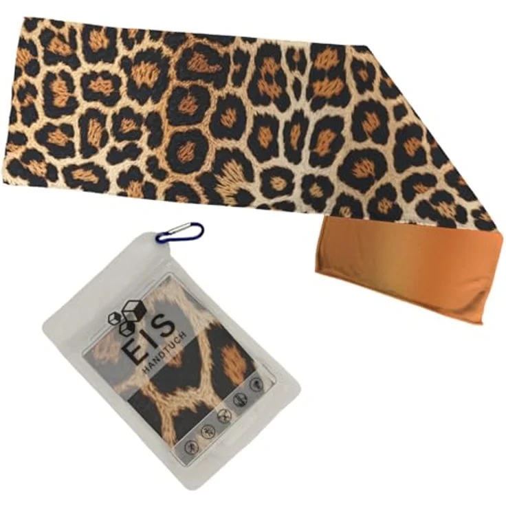 speecheese Sporthandtuch Leopardenmuster Eishandtuch für exotische Kühlung – Bild 1