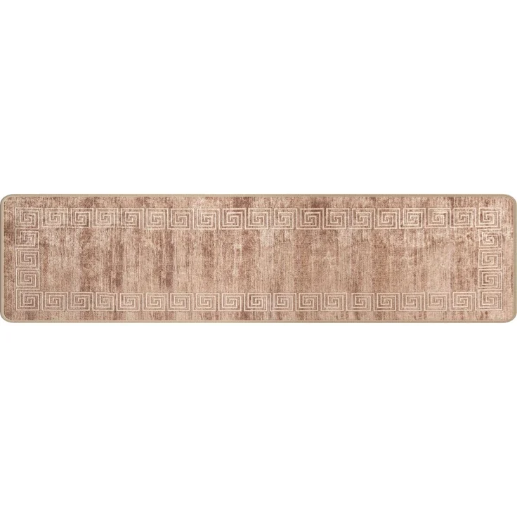 vidaXL Teppichläufer MARSA Weiß 50x200 cm Polyester und PVC 42023302 – Bild 2