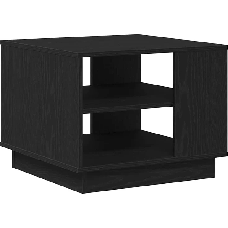 vidaXL Couchtisch Schwarz Eichen-Optik 55 x 55 x 42 cm Holzwerkstoff 862714 – Bild 1