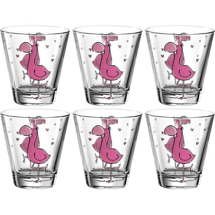 Leonardo BAMBINI Kinderbecher Flamingo 215ml 6er Set