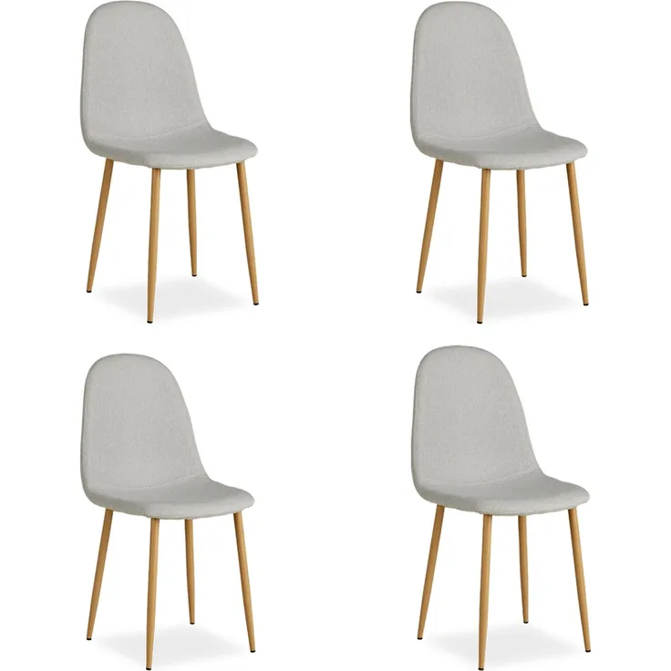 Esszimmerstuhl 4er Set Grau Esstisch Stühle Esszimmerstühle Küchenstühle Polsterstühle Modern