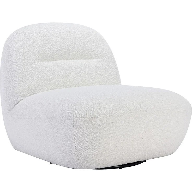 Vente-unique - POZETI - Sessel mit gerader Rückenlehne - Metall - Weiß - 82 x 84 x 73 cm – Bild 4
