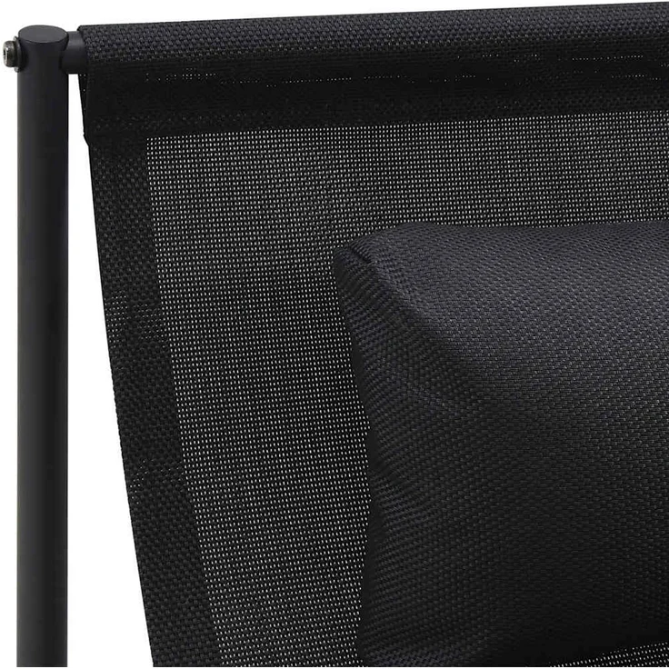 Gartenliege, Relaxliege Anthrazit 87x74x73 cm Stahl und Textilene – Bild 7