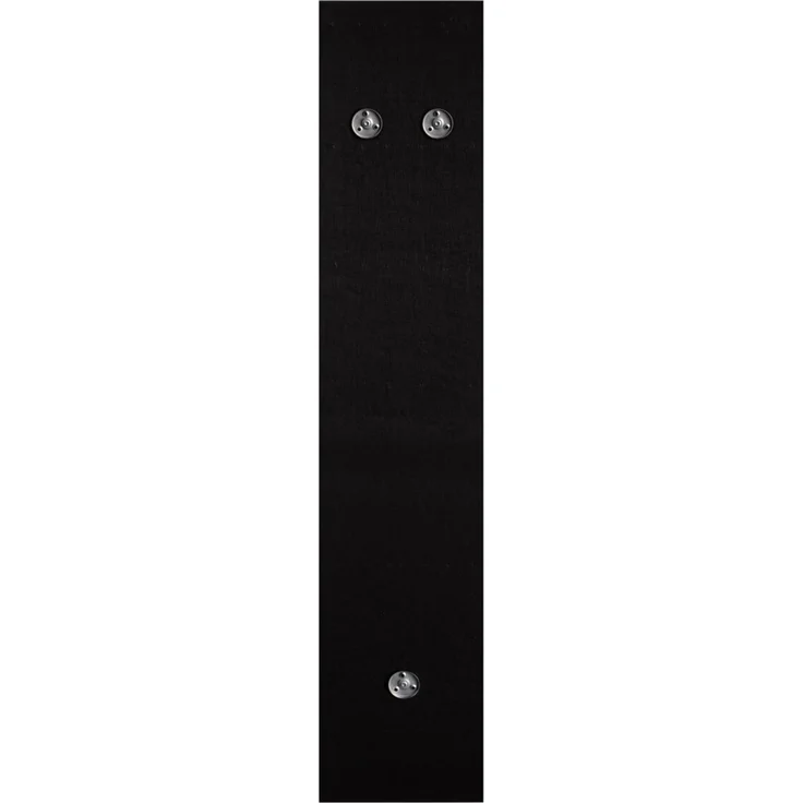 XORA 'GRACE' Garderobenleiste Akustik-Paneel-Optik schmal, MDF anthrazit, 25 x 160 cm, 3 Haken – Bild 4