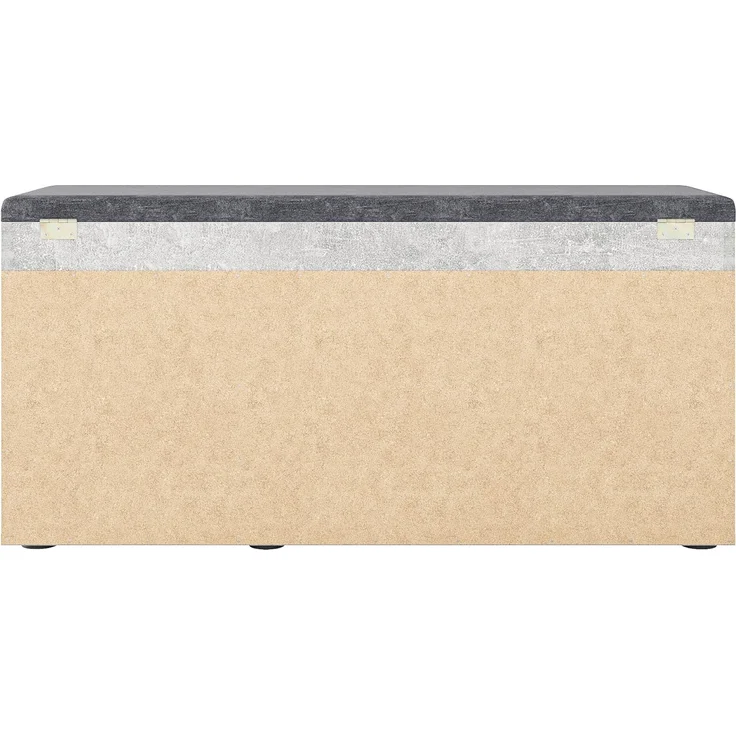 KOMTO Schuhbank Mit Sitzfläche Schuhregal Bank mit Stauraum Schuhschrank mit Sitzbank, für 6 bis 8 Paar, Spanplatte, Sofia 100 x 48 x 32 cm – Bild 7