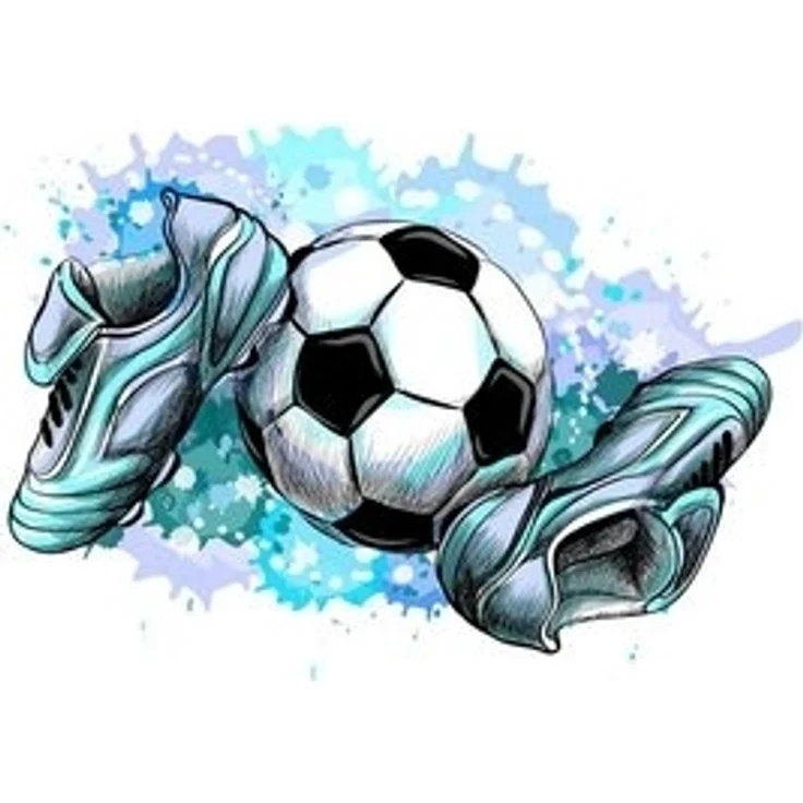 nikima Wandtattoo 187 Wandtattoo Fussballschuhe und Ball - Größe 370 x 500 mm (PVC-Folie), In 4 vers. Größen – Bild 6