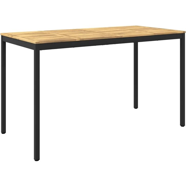 vidaXL Gartenbar-Tisch NAARDEN Weiß gewaschen und Schwarz 901786 – Bild 2