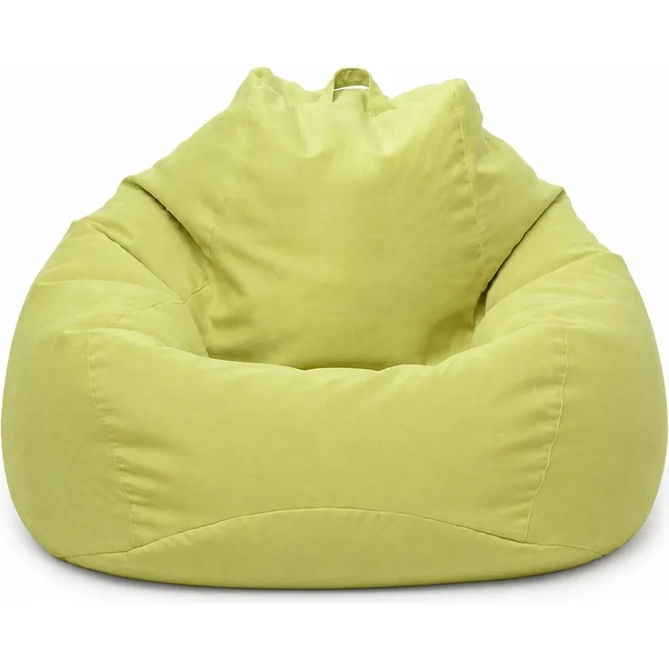 Sitzsack-Hülle ohne Füllmaterial, Grün, 90 x 110 cm, Stoffbezug für Innen- und Außenbereich